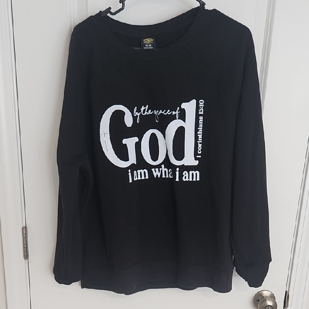 Black Graphic Sweatshirt